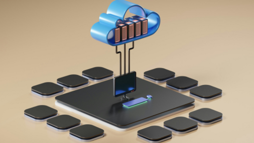 illustration of cloud and local infrastructure