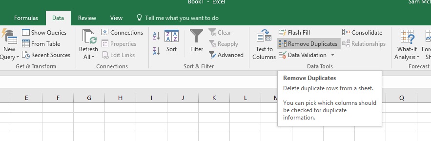 excel hack 1