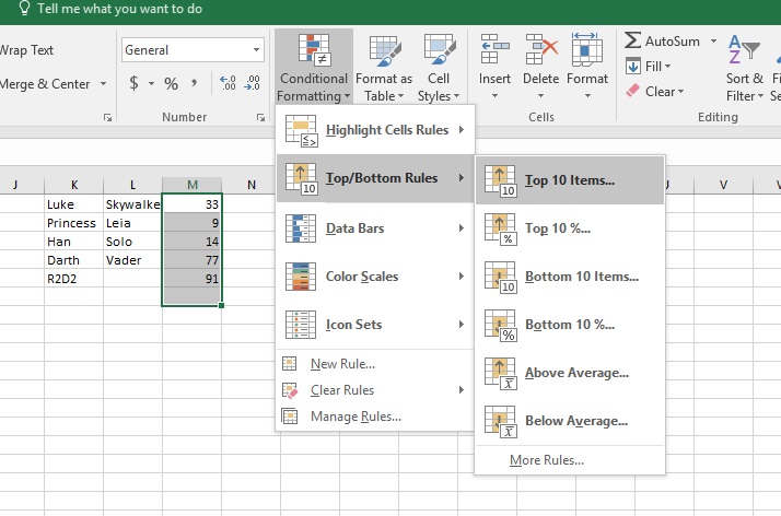 excel hack 4