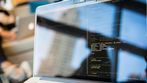 computer screen with code